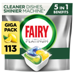 N&otilde;udepesumasina kapslid Fairy Platinum All in One Lemon, 113 tk