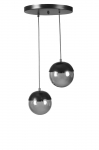 Valgusti rippuv Opviq Chandelier Kure 8711-2, 2 x 40 W, must v.