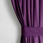 &Ouml;&ouml;kardin, lipsuga Restilo Velvet, violetne, 140 cm x 270 cm