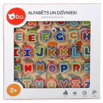 Puidust tahvel t&auml;htedega, t&auml;hestik Bo., LV, mitmev&auml;rviline, 33 tk