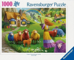 Pusle Ravensburger The Happy Sheep Yarn Shop, 50 cm x 70 cm, 1000 tk, mitmev&auml;rviline