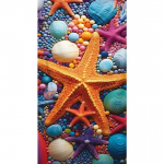 Rannar&auml;tik RPG-206, punane/roheline/roosa, 180 cm x 100 cm
