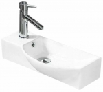 Vannitoa kraanikauss Mexen Hugo, keraamiline, 50.5 cm x 23.5 cm x 12.5 cm, valge