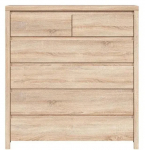 Kummut Kaspian, sonoma tamm v., 112 cm x 104.5 cm x 40.5 cm