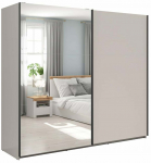 Riidekapp Tetrix, ka&scaron;miir v., 220 cm x 60 cm x 195.5 cm, peegliga