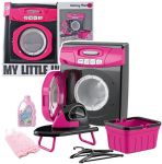 Laste majapidamisseade, pesumasin Lean Toys My Little Home, must v./roosa v.