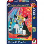 Pusle Schmidt Rosina Wachtmeister Happy Cat Family 58659, 69.3 cm x 49.3 cm, 1000 tk, mitmev&auml;rviline