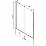 Vannisein Mexen Velar L, 120 cm x 150 cm, gold/l&auml;bipaistev