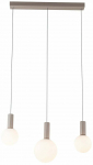 Valgusti lagi Candellux Lighting Testa Rectangle, G9, 3 x 10 W, valge v./beež v.