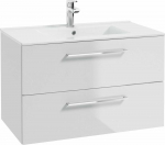 Vannitoakapp valamuga Deftrans Gama Lumi, valge v., 29.6 cm x 46.4 cm x 82 cm