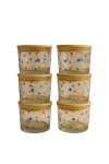 Toiduainekarbi komplekt Hermia F10000174, 0.22 l, 8 cm x 8 cm, l&auml;bipaistev v., 6 tk