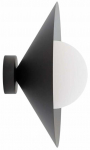 Valgusti seinale Emibig Mono K1S 1717/K1S, E14, 1 x 10 W, valge v./must v., 30 x 30 cm