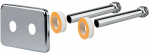 Kinnitusdetail, radiaatori jaoks Carlo Poletti Twin Kit, 12 mm x 50 mm x 50 mm