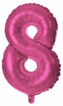 Fooliumist &otilde;hupall number 8, roosa v.