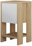 &Ouml;&ouml;kapp Kalune Design Ema 776HMS6201, valge v./sapphire oak v., 55 cm x 30 cm x 30 cm