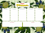 Teemantmosaiik, magnetiline planeerimiskalender Ideyka Lemons, roheline v., EN