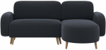 Nurgadiivan - voodi Bawal Jarell 06, tumehall v., parem, 150 x 230 cm x 95 cm