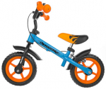 Tasakaaluratas Milly Mally Dragon with brakes, sinine/oranž, 10"