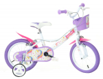 Laste jalgratas Bimbo Bike Unicorn, valge v./violetne v., 14"