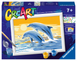 Maalimine numbrite j&auml;rgi CreArt Dolphins
