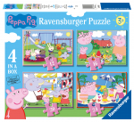 Pusle 4in1 Ravensburger Peppa Pig 06958, 24 cm x 20 cm, 72 tk, mitmev&auml;rviline