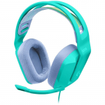 Juhtmega m&auml;nguri peakomplekt Logitech G335 Cyan, roheline