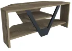 TV-laud Kalune Design Karin, must v./p&auml;hklipuu v., 90 cm x 35 cm x 36.8 cm
