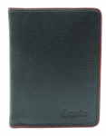 Rahakott Esquire Vertical Wallet Piping, must/punane