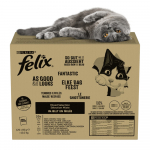 Kassi m&auml;rgtoit Purina Felix Mix, veiseliha/kanaliha/tuunikala, 0.085 kg x 120 tk