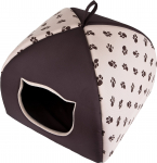 Kassimaja Hobbydog Igloo R3, pruun/beež, 49 cm x 49 cm