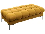 Tumba Micadoni Home Mamaia Velvet, must v./kollane v., 133 cm x 62 cm x 41 cm