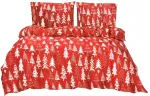 J&otilde;ulu voodipesu komplekt Christmas Trees PEKA-03, valge v./punane v., 70 x 80 cm, 200 x 220 cm