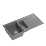 K&ouml;&ouml;givalamu Quadron Evan 156, graniit, 100 cm x 50 cm x 21 cm, kuldne v./h&otilde;be v.