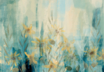 Fototapeet Artgeist A Touch Of Summer - Floral Motif With A Meadow Of Flowers In Blue Tones, 210 cm x 300 cm