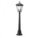 Vabalt seisev v&auml;lisvalgusti Quintiesse Alford, 40W, E14, IP44, must v., 20.3 cm x 110.2 cm