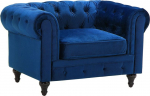 Tugitool Beliani Chesterfield, s&uuml;gavsinine v., 75 cm x 110 cm x 70 cm