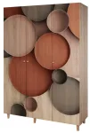 Riidekapp Kalune Design Lena 976, pruun v., 52 cm x 135 cm x 192 cm
