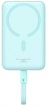 Akupank Baseus Magnetic Mini, 10000 mAh, 5 - 30 W, helesinine v.