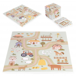 Matt beebidele - pusle EcoToys Farm, 90.5 cm x 90.5 cm, 21 tk, pruun/roheline