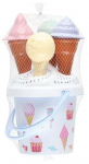 Liiva m&auml;nguasjade komplekt Ice Cream Playset, mitmev&auml;rviline