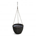 Rippuv lillepott Domoletti 53000011113, plastik, pruun