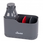 Valamu organiseerija Vileda Easy Kitchen, 18.5 cm x 8.5 cm x 16.5 cm, plastik/teras, h&otilde;be v./hall v.