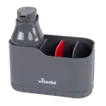 Valamu organiseerija Vileda Easy Kitchen, 18.5 cm x 8.5 cm x 16.5 cm, plastik/teras, h&otilde;be v./hall v.
