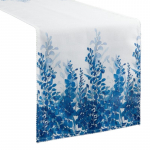 Piklik laudlina ristk&uuml;likukujuline Ines 14, sinine/valge, 40 x 140 cm