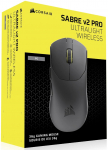 Juhtmevaba m&auml;nguhiir Corsair Sabre v2 Pro Ultralight (CH-931G000-WW), 2.4ghz wireless / usb, must v.