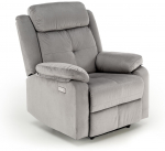 Allalastava seljatoega tugitoolid Loris, hall v., 95 cm x 85 cm x 105 cm