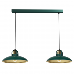 Valgusti lagi Milagro Felix, E27, 2 x 60 W, kuldne v./roheline v.