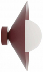 Valgusti seinale Emibig Mono K1S 1720/K1S, E14, 1 x 10 W, valge v./punane v., 30 x 30 cm