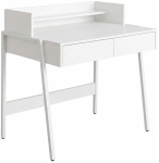Kirjutuslaud sahtlitega Akord Furniture Factory Flux, 48 cm x 78 cm, 95 cm, valge v.
