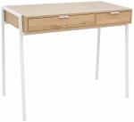 Kirjutuslaud sahtlitega Akord Furniture Factory Zentia, 100 cm x 45 cm, 80.5 cm, valge v./artisan oak v.